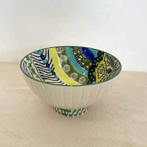 Anthropologie Footed Noodle Rice Bowl